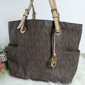 Michael Kors Leather Brown Handbag Purse